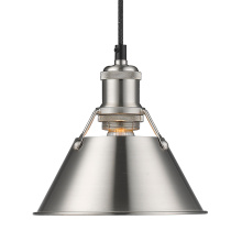 Golden 3306-S PW-PW - Yep by Golden Lighting Orwell 1-light 8in Pendant in Pewter